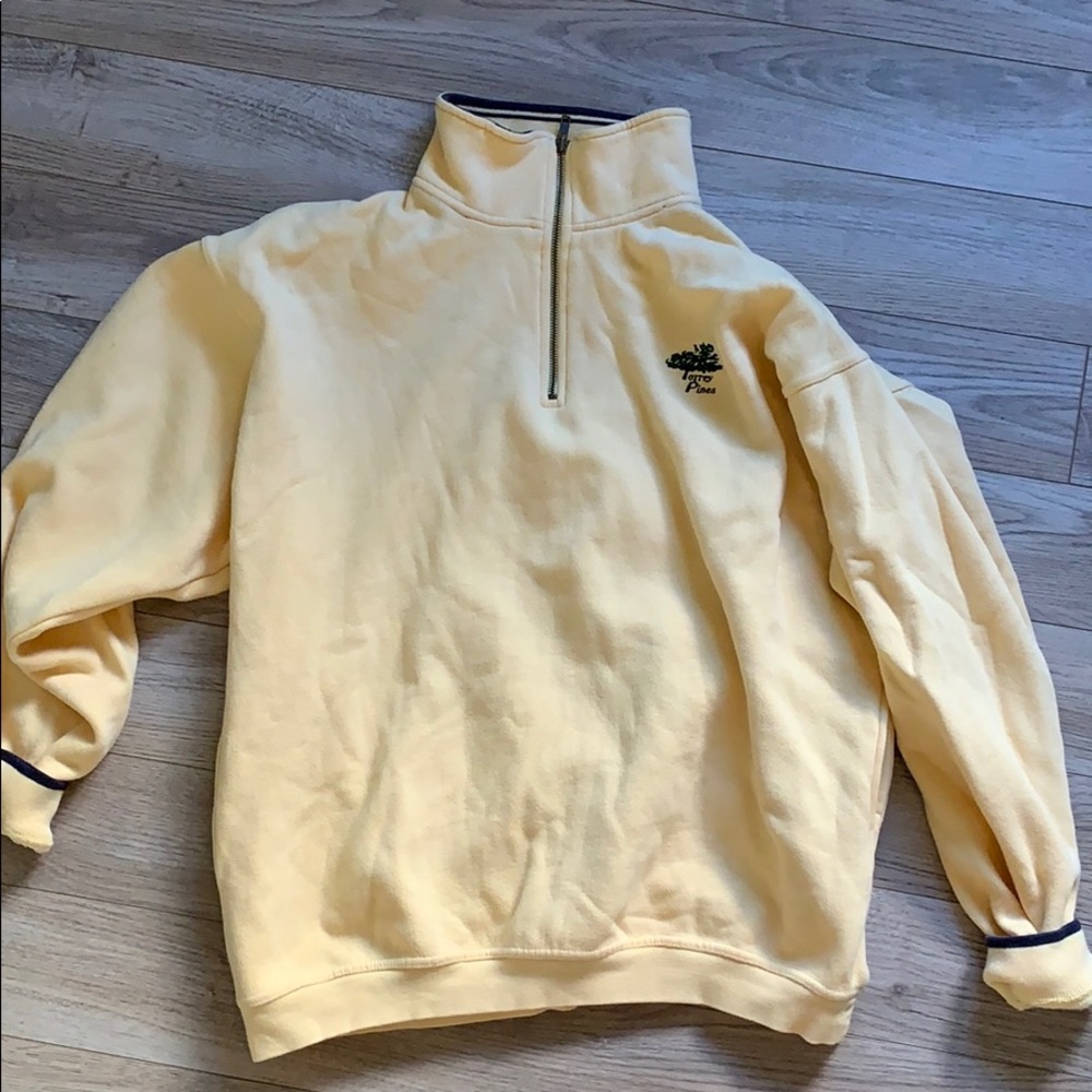 Yellow Quarter Zip
